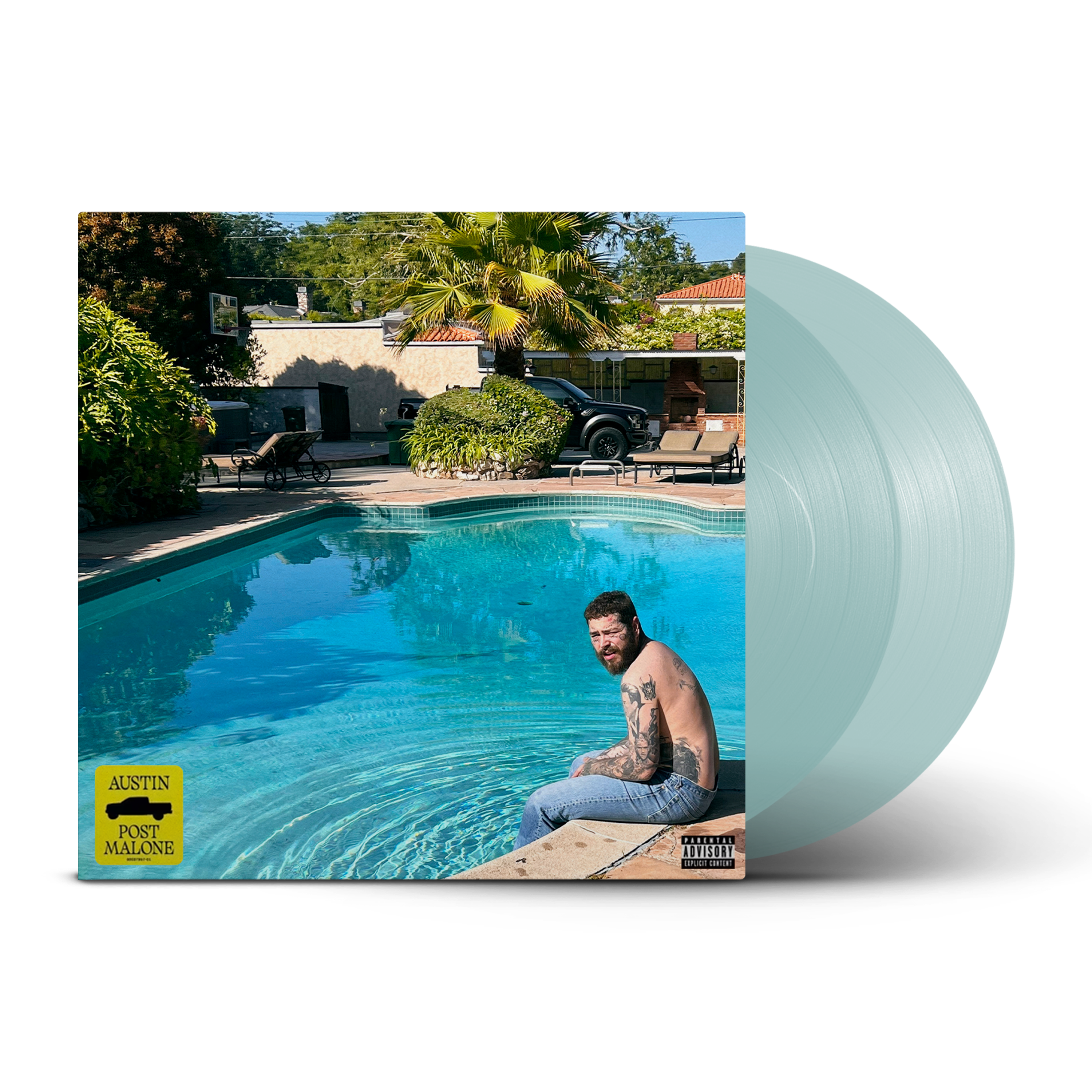Post Malone『AUSTIN』限定Light Blue Vinyl LP Post Malone - Austin Light Blue Translucent 2LP Vinyl - Mercury