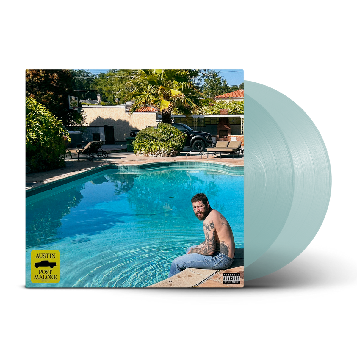 Post Malone - Austin Light Blue Translucent 2LP Vinyl