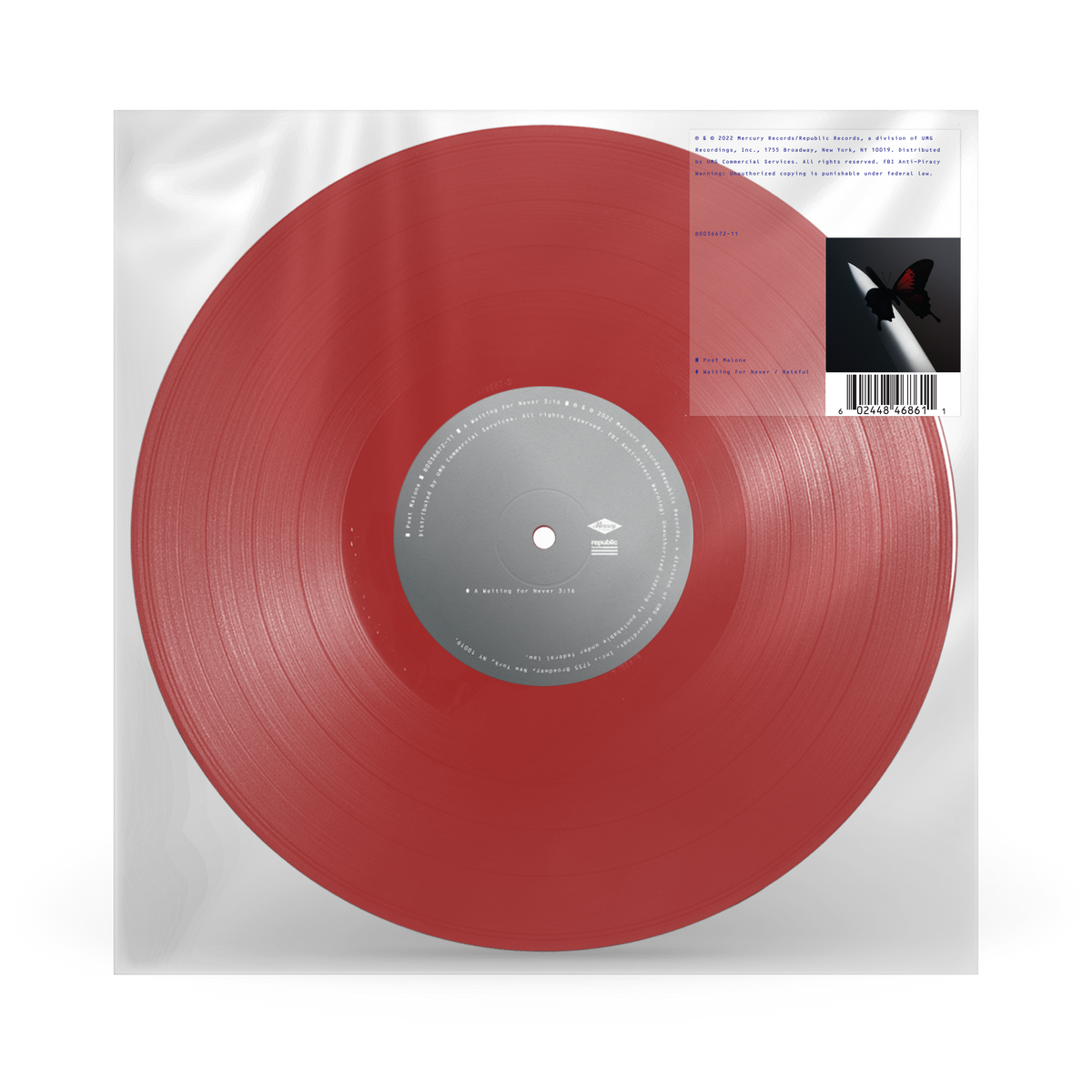 Waiting for Never/Hateful 12in Vinyl